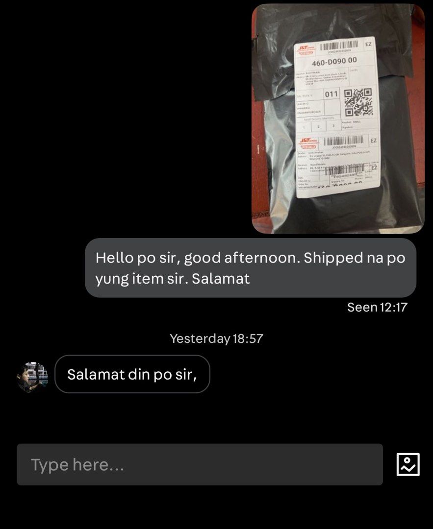 Shipments via j&t (Category: Coats, Jackets and Outerwear) located in Dalaguete. Submitted by gieloamahan127-17658 (Listing ID 1461397193, Image 2). Description: FOR VOUCH.