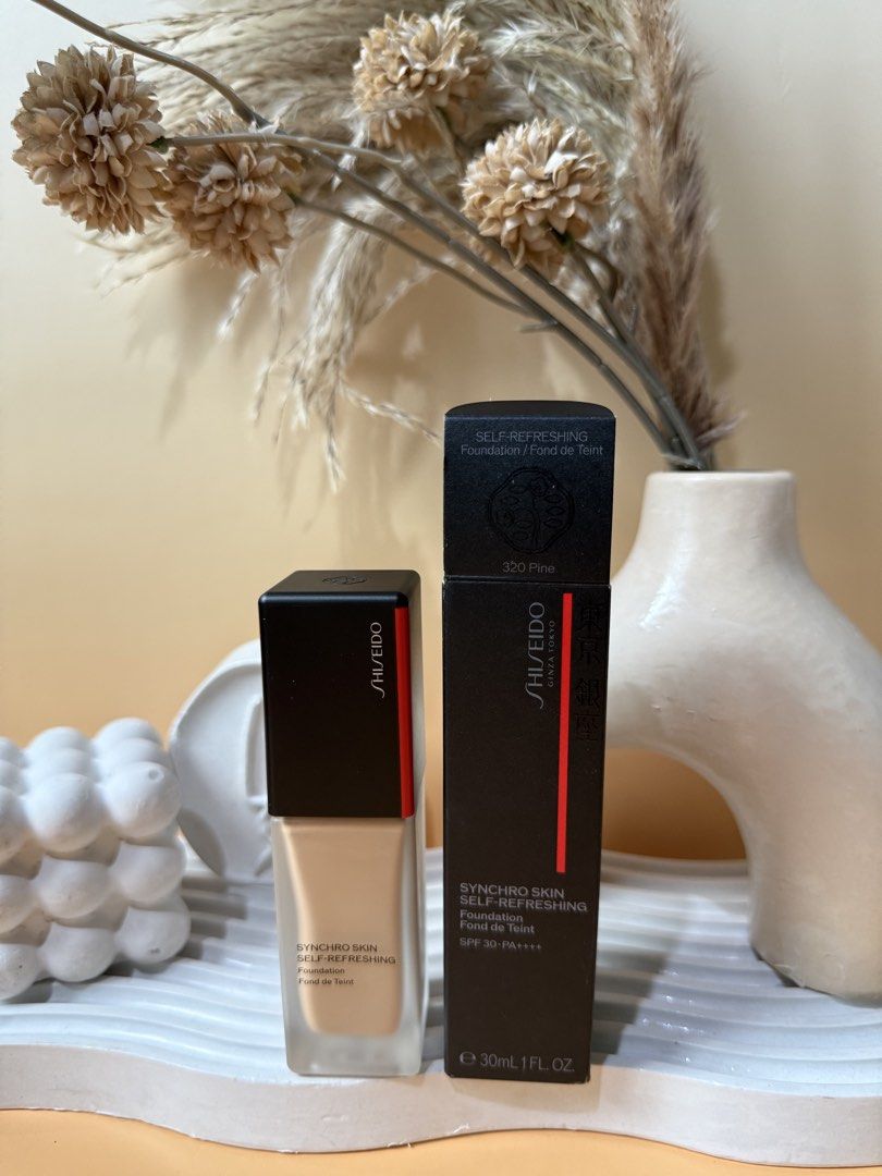 Shiseido Syncro Self Refreshing Foundation in 320 Pine (NEW PACAKGING) (Category: Makeup) located in Taytay. Submitted by betterthanbare (Listing ID 1461369978, Image 1). Description: ❗️PAKIBASA BAGO MAG MINE PLS❗️ ✅ STRICTLY 1-2 DAYS RESERVATION ONLY ✅all prices are firm. Low ballers will not be entertained ✅all items are on hand and 100% guranteed authentic WHEN IN DOUBT DONT BUY ✅bawal sa super selan! Some boxes are deformed IF MAARTE SA MALL 
