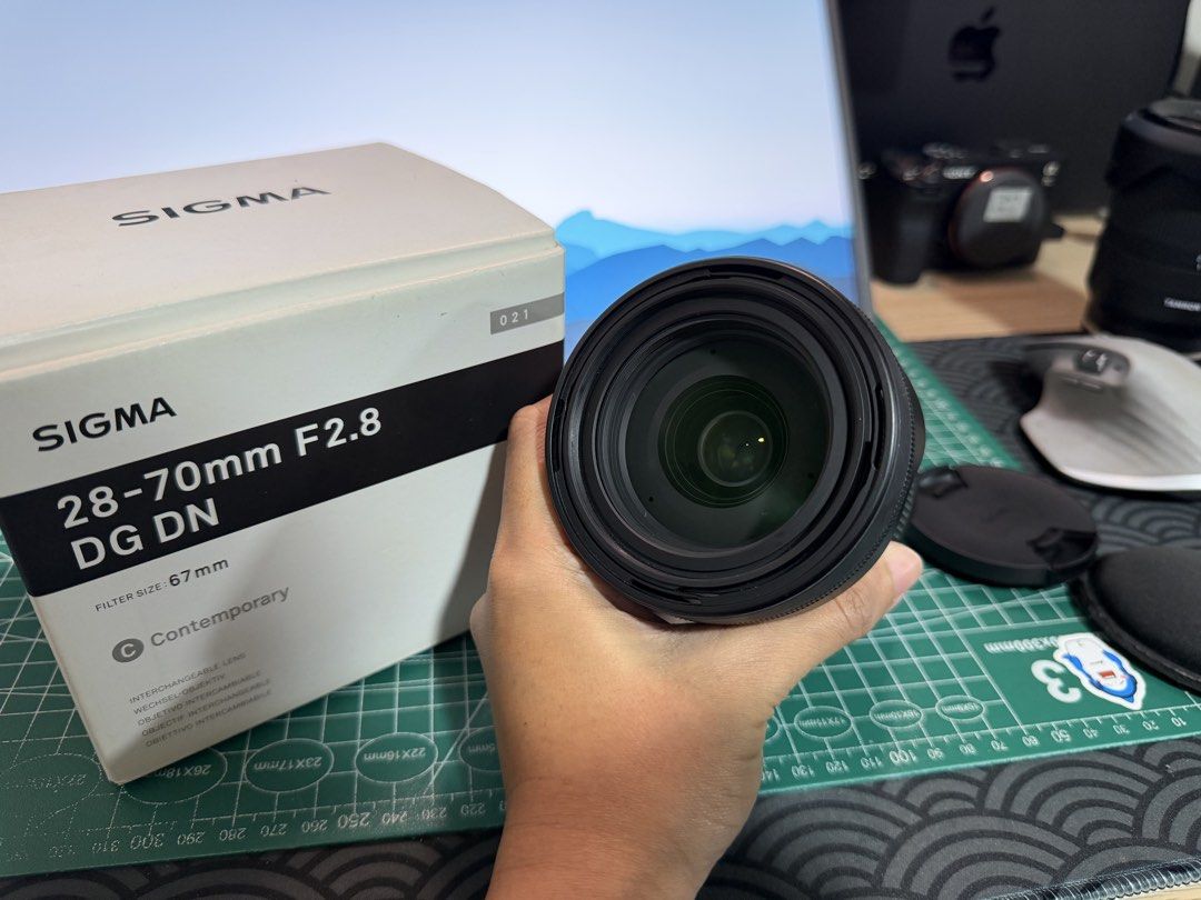 Sigma 28-70mm F2.8 (Sony E mount) (Category: Lens & Kits) located in Paranaque City. Submitted by joyiee_10 (Listing ID 1461365445, Image 3). Description: Sigma 28-70mm F2.8 DG DN Contemporary Sony Full-Frame E-Mount ₱35,000 — Negotiable • Clean glass, no scratches • Well-maintained • Always kept in a dry box • Complete with original box • Good working condition RFS: Changing lens 📍 Meet-up / shipping can be arranged. PM if interested!.