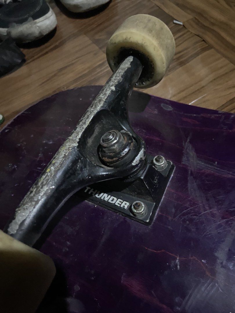 SKATEBOARD SET (Category: Skates, Rollerblades & Scooters) located in Manila. Submitted by akirasaint_ (Listing ID 1461366543, Image 2). Description: FOR SALE SOLID SKATE SET BLANK DECKS SIZE 8.5 WEEKS LANG NAGAMIT THUNDER SONORA 149 HIGH BLACK SEMI GRIND LANG TUCK BEARINGS BONES “Jaws” HOMOKI VISION QUEST X-FORMULA (XF) V5 SIDECUT WHEELS - 54mm 97A CHOCOLATE ALLEN HARDWARES ALL ORIGINAL PARTS WALANG GALING SHAPI SOBRANG SOLID PA RFS: NEED MONEY 