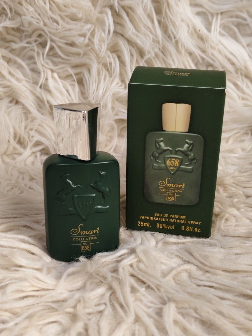 Smart Collection No. 658 Eau de Parfum 25ml (Category: Fragrance & Deodorants) located in Manila. Submitted by jacjacsantos08 (Listing ID 1461375507, Image 1). Description: Haltane by Parfums de Marly 🖤✨ Bold, refined, and effortlessly masculine. Haltane is a rich woody-aromatic fragrance with fresh herbs, warm spices, smooth woods, and a touch of sweetness. Sophisticated without feeling too heavy. 🌿 Scent vibe: Woody • Aromatic • Fresh • Spicy