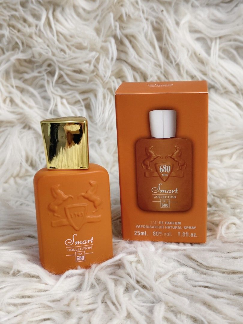 Smart Collection No. 680 Eau de Parfum for Men 25ml (Category: Fragrance & Deodorants) located in Manila. Submitted by jacjacsantos08 (Listing ID 1461375391, Image 1). Description: Althaïr by Parfums de Marly 🤎✨ Warm, sweet, and irresistibly luxurious. Althaïr is a creamy vanilla fragrance with soft spices, amber, and woody notes that create a rich, sophisticated scent with a cozy yet seductive feel. 🤎 Scent vibe: Vanilla • Sweet • Warm • Spicy