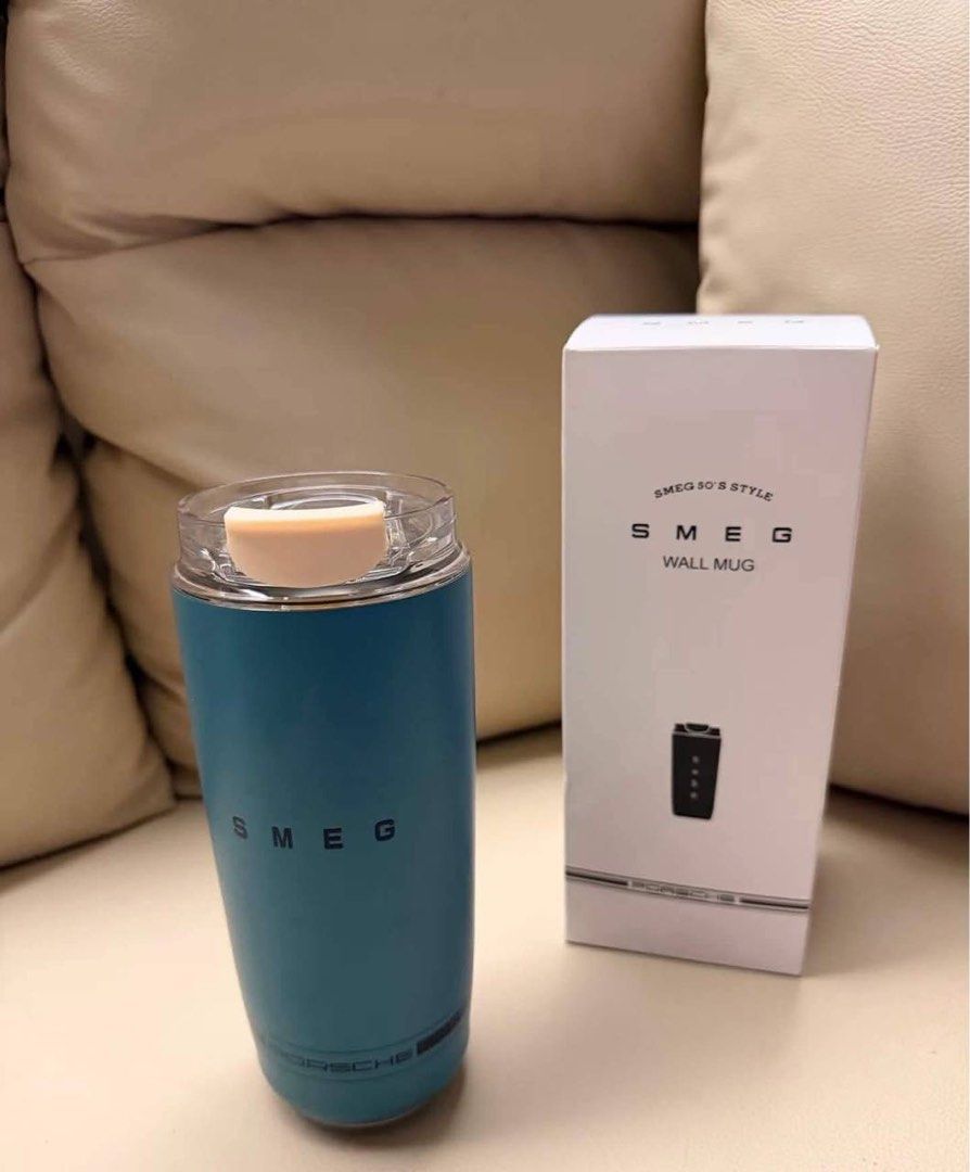 Smeg Mug (Category: Water Bottles & Tumblers) located in Manila. Submitted by magicmike08 (Listing ID 1461558484, Image 2). Description: New stocks ✨ Coffee mug with box 6hrs hot & 12hrs cold 550ml Available colors : Red, blue, black 🏷️ ₱1500 Ea ( Free Shipping ).