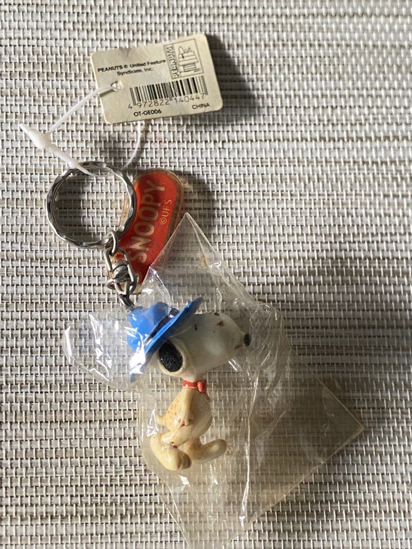 Snoopy Peanuts Vintage Key Charm (Category: Charms) located in Davao. Submitted by shauitoys2019 (Listing ID 1461376650, Image 1). Description: Need cleaning since vintage already Shown Yellow stain From Japan.