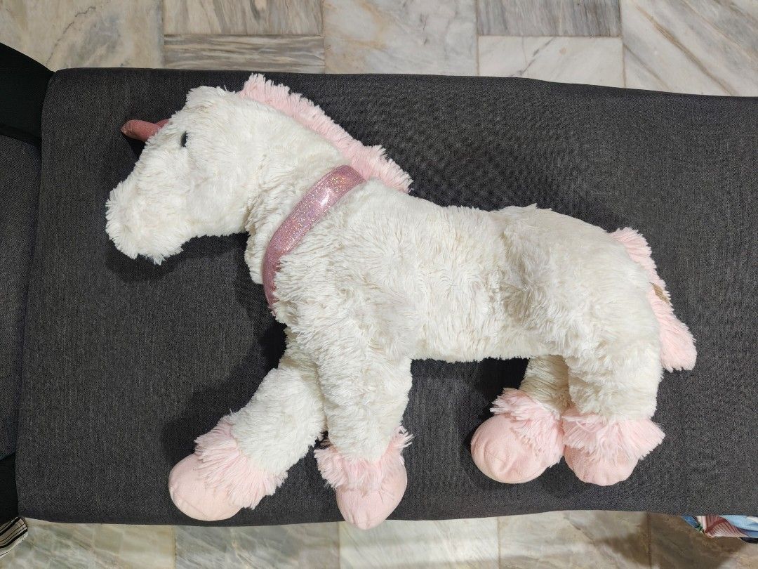 soft white unicorn plush toy (Category: Plushies & Soft Toys) located in Bulacan. Submitted by angel.decluttersx (Listing ID 1461479938, Image 1). Description: large size 18 inches vv soft.