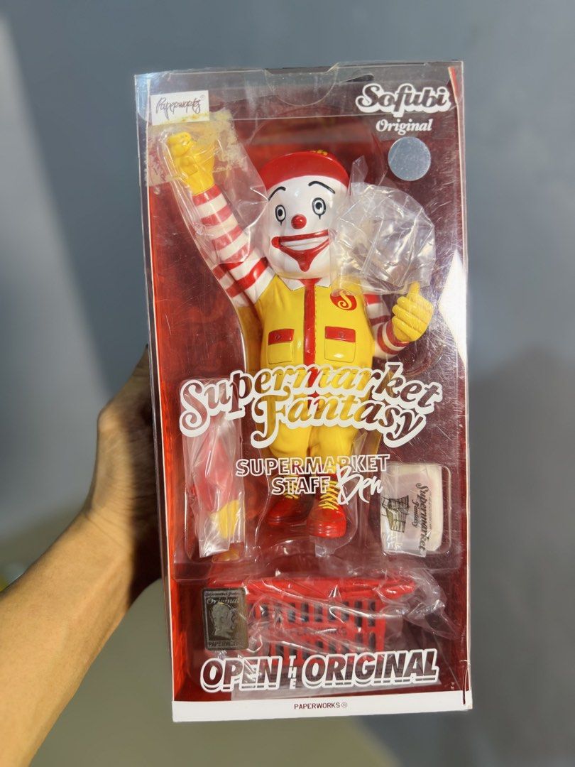 Sofubi Supermarket Staff joker Liberty (mcdonalds) (Category: Figurines & Statues) located in Paranaque City. Submitted by icko007 (Listing ID 1461533480, Image 1). Description: Sofubi Supermarket Staff joker Liberty (mcdonalds) Art Toys Mint in box open for checking only Price 11,500 No Rush Shipping /Dibs now pay now Location Paranaque Payment Gcash/Bpi Shipping Lalamove/Lbc Buyers Risk / Fee ‼️Seller is not responsible for: lost, stolen, or da