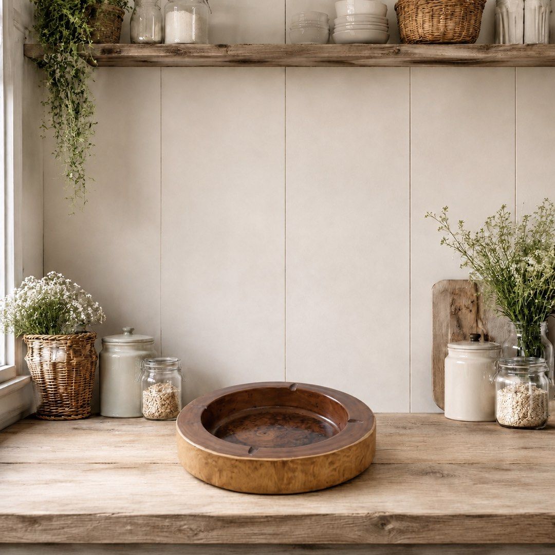 Solid Wooden Ashtray (Category: Other Home Decor) located in Quezon City. Submitted by handpickedecors (Listing ID 1461530621, Image 1). Description: Soid Wooden Ashtray 180.00 Size: 8.5”D x 2.5”H.