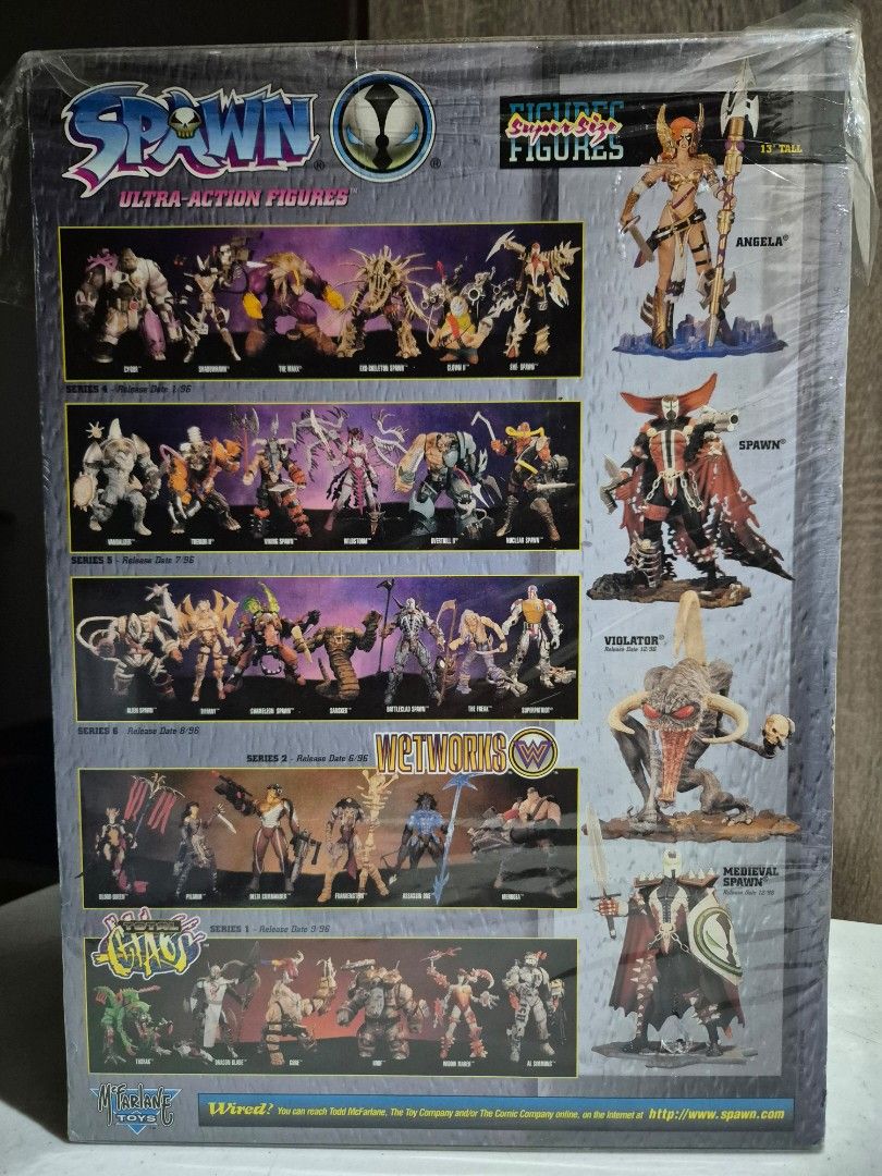 Spawn Super Size - McFarlane Toys (Category: Figurines & Statues) located in Muntinlupa City. Submitted by royalstar-4914 (Listing ID 1461409906, Image 3). Description: Spawn Super Size - McFarlane Toys 12 inches 1/6 scale Mint in Sealed Box Well taken cared of since it's from my personal collection. Kept inside my glass cabinet since Day 1 in a pet and smoke free environment. Price is negotiable..