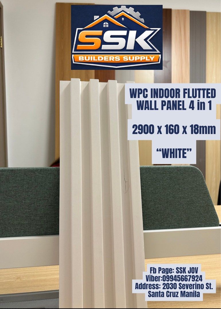 SSK Builders Supply WPC Indoor Fluted Wall Panel (Category: Wall Decor) located in Manila. Submitted by ssk_jov (Listing ID 1461524937, Image 1). Description: .