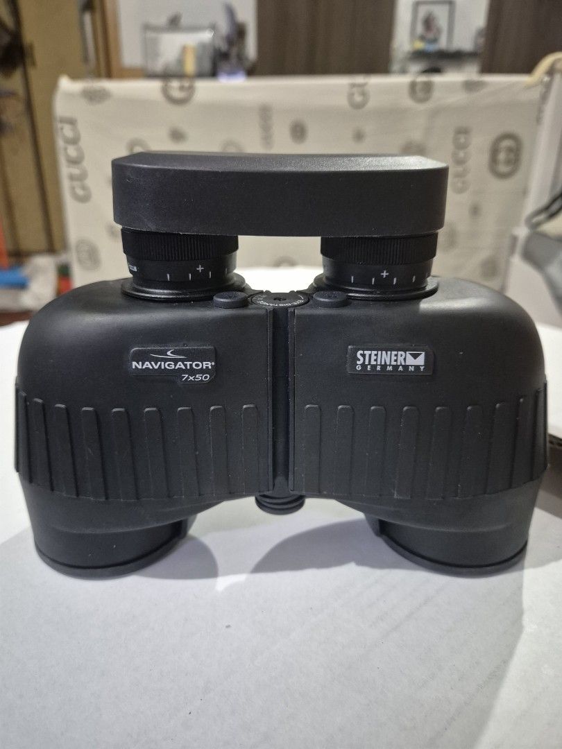 Steiner Navigator 7x50 Binoculars with Case (Category: Travel Essentials & Accessories) located in Caloocan City. Submitted by mukjin (Listing ID 1461343618, Image 2). Description: - Steiner Navigator 7x50 binoculars - Made in Germany - Ideal for outdoor adventures and bird watching - Includes carrying case, strap, and lens covers - Original manual included - Features clear optics.