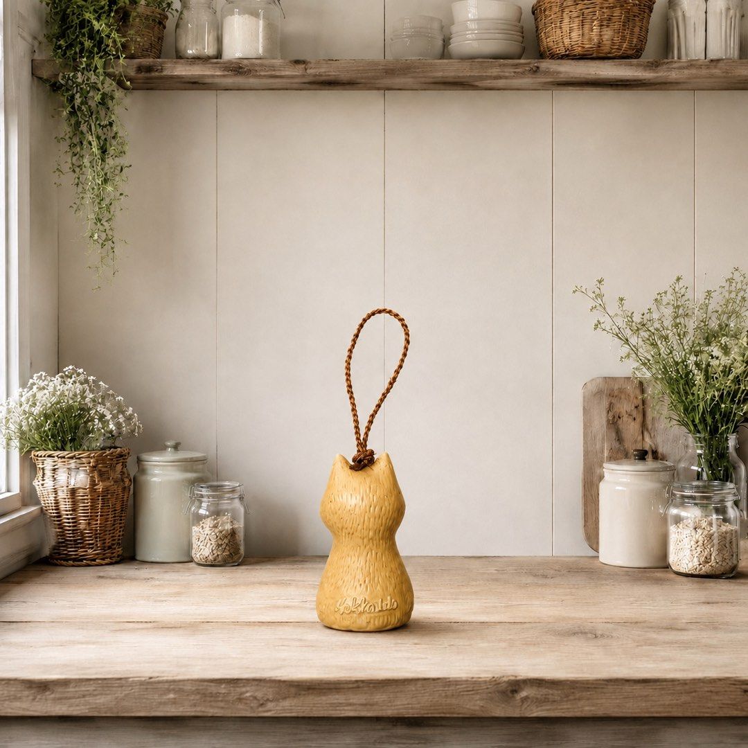 Stoneware Fox Bell Tail (Category: Other Home Decor) located in Quezon City. Submitted by handpickedecors (Listing ID 1461532805, Image 2). Description: Stoneware Fox Bell Tail 180.00 Size: 4”H x 2”L x 2.5”W.
