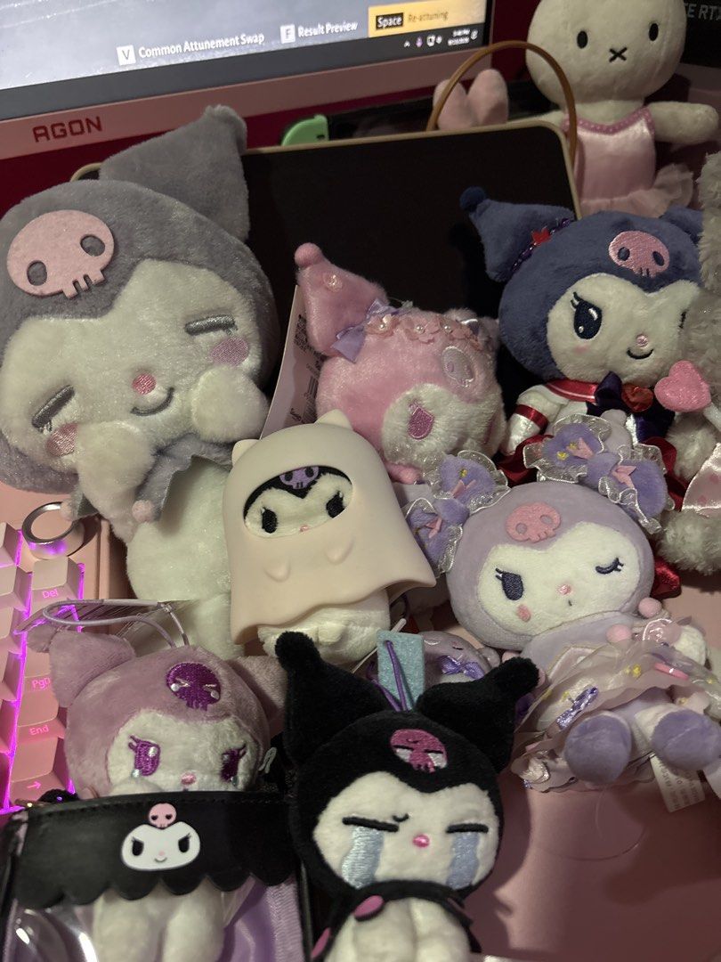 STRICTLY AS SET - RARE KUROMI BUNDLE (18 items) (Category: Designer & Blind Box Toys) located in Quezon City. Submitted by yearofthebunny (Listing ID 1461413711, Image 1). Description: Selling my personal Kuromi collection. Spent around 25k to get these items individually. A lot of these are hard to find and discontinued already. All are in good condition and most have tags/were never brought outside. I hope it will go to another collector who wi