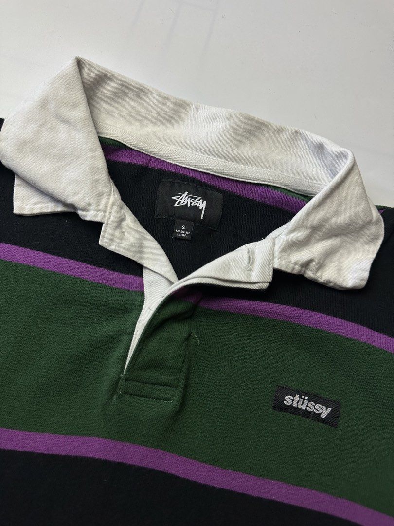 Stussy (Category: Luxury Apparel) located in Orani. Submitted by ajgav69 (Listing ID 1461360702, Image 3). Description: S2c blake Rugby Shirt Actual dimes 21width 27 length Excellent No issue Bataan location!.