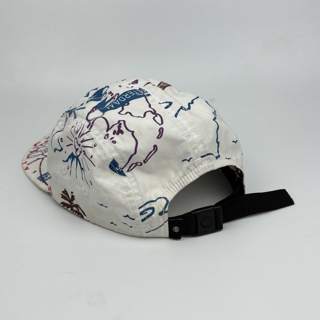 Stussy - Map Print Camp Cap (Category: Caps & Hats) located in Bacolod City. Submitted by cast.archives (Listing ID 1461505414, Image 2). Description: Stussy - Map Print Camp Cap Size: Osfa Condition: Excellent Flaw: None.