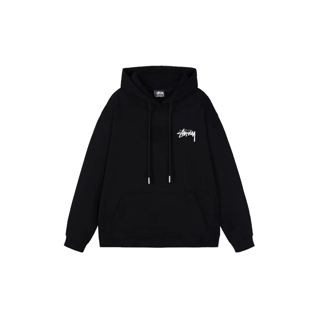 STUSSY Hoodie 斯圖西骰子字母印花連帽衞衣 男女同款 （分類：衛衣）位於 Hong Kong。 由 og.studio 提交（商品編號 1461539572，圖片 2）。簡介： 顏色：黑色 白色 杏色 藏青色 連帽尺碼：S-XL。