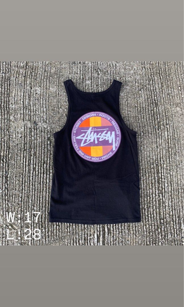 Stussy Reggae Tank (Category: Tshirts & Polo Shirts ) located in Manila. Submitted by _thrift.clothes._ (Listing ID 1461342699, Image 1). Description: Size:Small W:17 L:28.