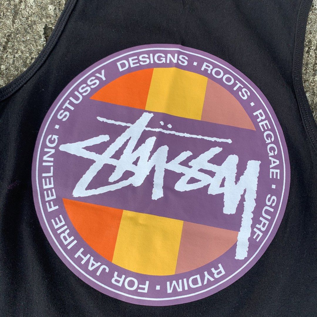 Stussy Reggae Tank (Category: Tshirts & Polo Shirts ) located in Manila. Submitted by _thrift.clothes._ (Listing ID 1461342699, Image 3). Description: Size:Small W:17 L:28.