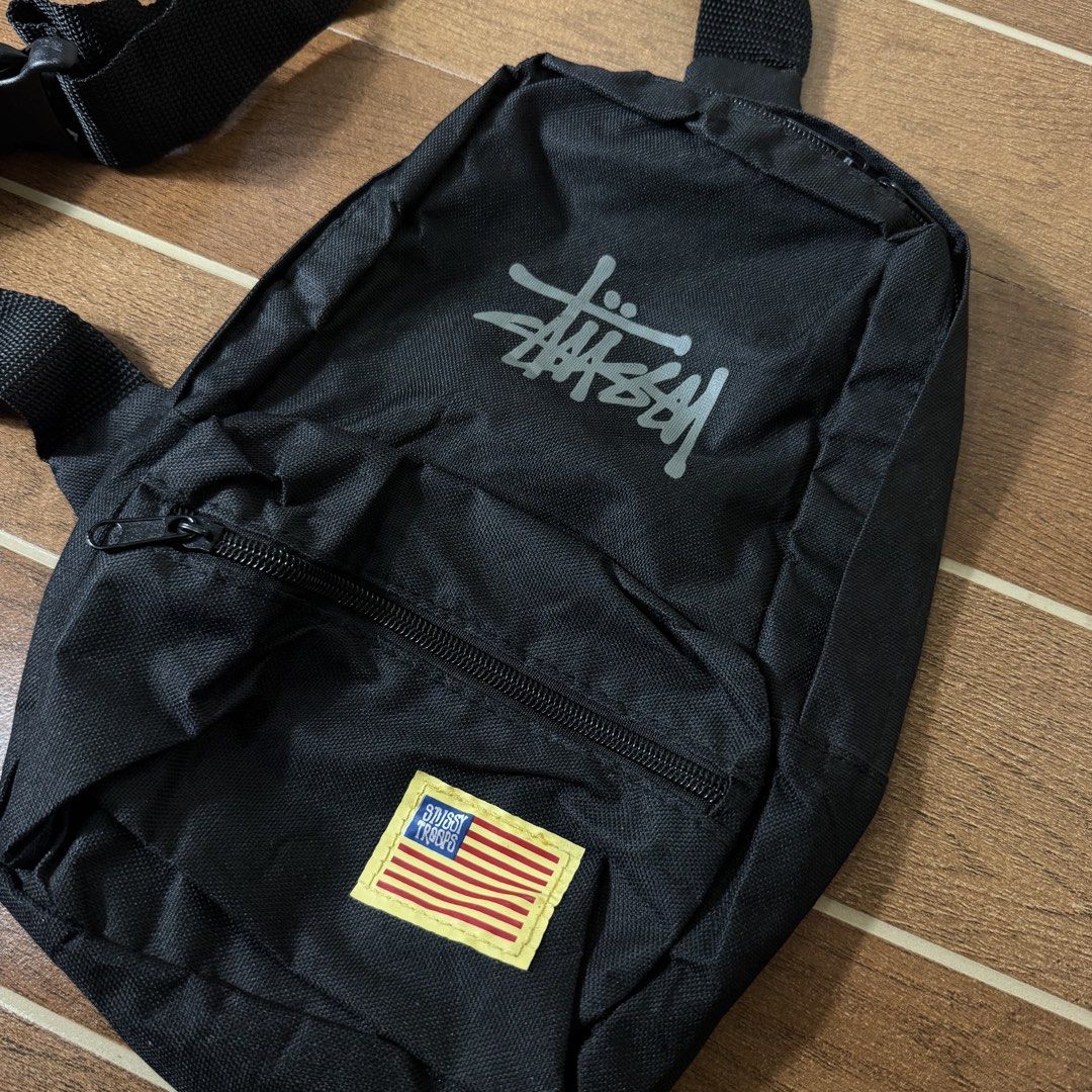 Stussy troops bodybag (Category: Sling Bags) located in Davao. Submitted by cmbs141022 (Listing ID 1461560928, Image 3). Description: Stussy Troops Bodybag Condition: 9/10 excellent ₱500.