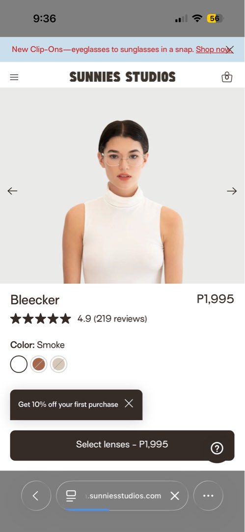 sunnies studios bleeker frame with anti rad (Category: Sunglasses & Eyewear) located in Marikina City. Submitted by steakfriedrice (Listing ID 1460910088, Image 3). Description: with prescription, can have it replaced at sunnies lifetime warranty with box rfs: upgraded.