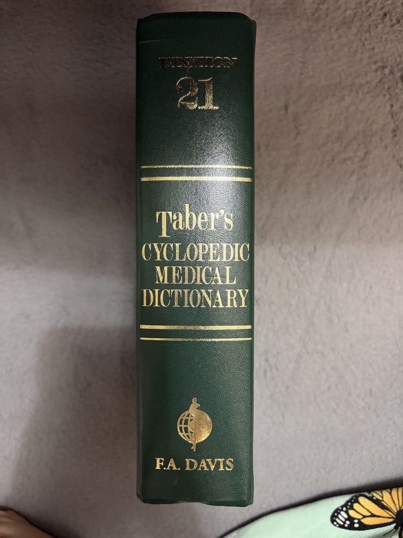 Taber's Cyclopedic Medical Dictionary Edition 21 (Category: Textbooks) located in Caloocan City. Submitted by fierceearth-2d5b (Listing ID 1461399508, Image 2). Description: - Taber's Cyclopedic Medical Dictionary, 21st Edition - Features full-color illustrations - Published by F.A. Davis Company, Philadelphia - A comprehensive medical reference book.