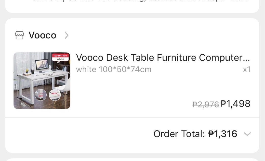 Desk (computer desk, study desk) (Category: Tables & Sets) located in Manila. Submitted by seer._. (Listing ID 1461479906, Image 3). Description: -bought it for 1,316 -rfs: upgrade (too small for my new setup).