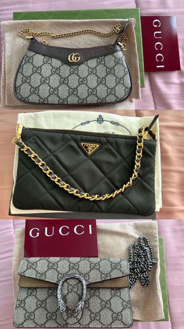 TAKE ALL GUCCI AND PRADA (Category: Luxury Bags & Wallets) located in Manila. Submitted by butterfly623 (Listing ID 1461367662, Image 1). Description: Can do meet ups Check all you want :).