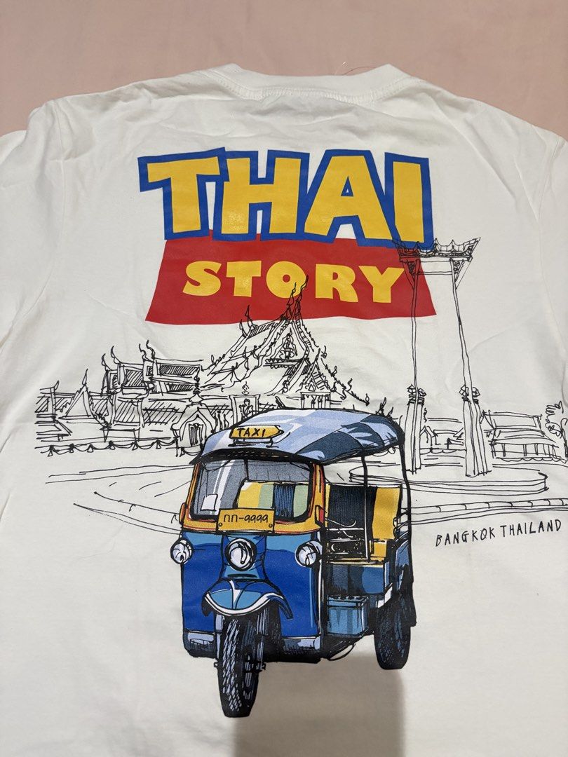 Thai Story Medium Tshirt (Category: Tshirts & Polo Shirts ) located in Bacolod City. Submitted by fffurour (Listing ID 1461449748, Image 1). Description: 𑣲⋆ medium on tag can fit up to L 𑣲⋆ only worn once 𑣲⋆ bought in bkk shipping deets 𑣲⋆ loc: bcd 𑣲⋆ courier: jnt buyer shoulders sf .