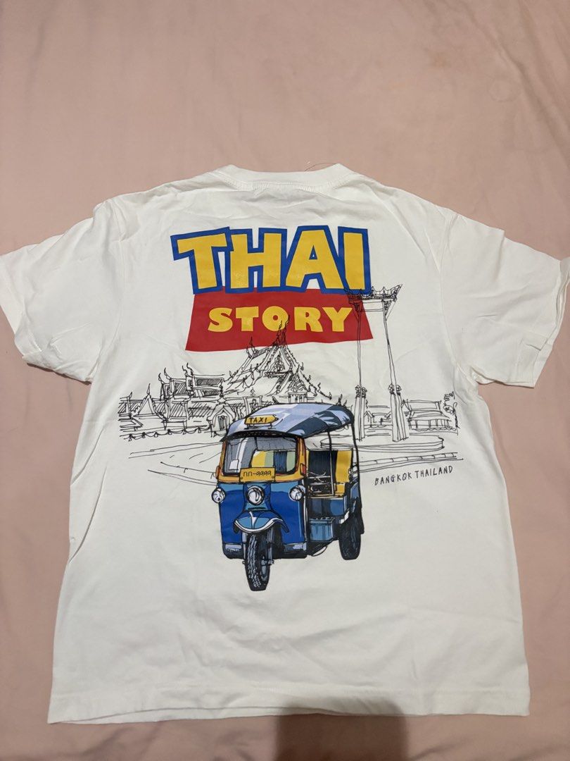 Thai Story Medium Tshirt (Category: Tshirts & Polo Shirts ) located in Bacolod City. Submitted by fffurour (Listing ID 1461449748, Image 2). Description: 𑣲⋆ medium on tag can fit up to L 𑣲⋆ only worn once 𑣲⋆ bought in bkk shipping deets 𑣲⋆ loc: bcd 𑣲⋆ courier: jnt buyer shoulders sf .