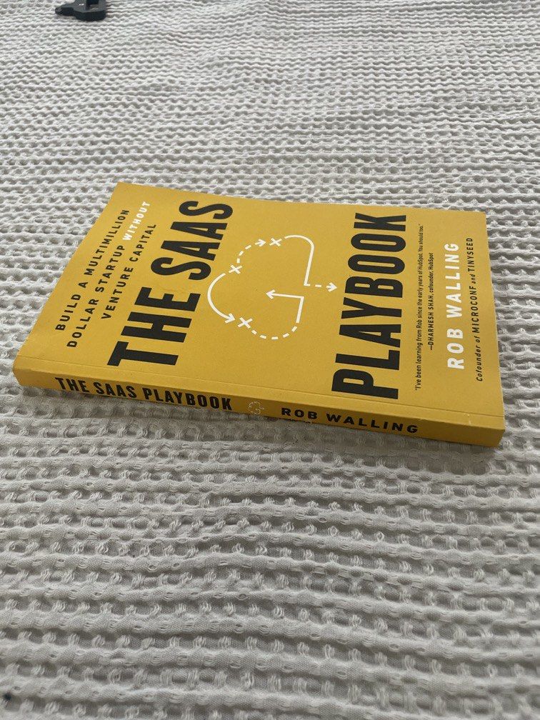 The SaaS Playbook by Rob Walling — Paperback (Category: Storybooks) located in Las Pinas. Submitted by yourneighbortotoro (Listing ID 1461338278, Image 2). Description: The SaaS Playbook by Rob Walling — Paperback ✨ A definitive, step-by-step framework for founders and entrepreneurs looking to launch, scale, and bootstrap a multimillion-dollar Software-as-a-Service (SaaS) business without relying on venture capital. 📚 Perfect for software founde