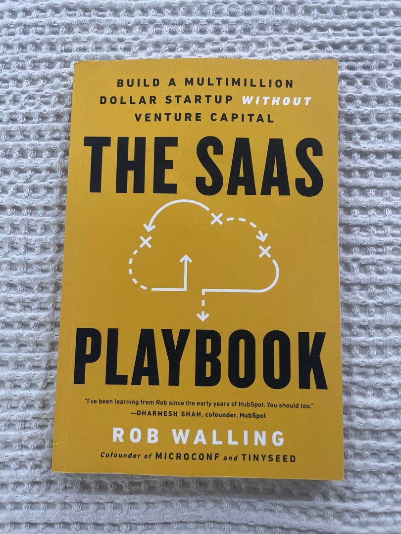 The SaaS Playbook by Rob Walling — Paperback (Category: Storybooks) located in Las Pinas. Submitted by yourneighbortotoro (Listing ID 1461338278, Image 1). Description: The SaaS Playbook by Rob Walling — Paperback ✨ A definitive, step-by-step framework for founders and entrepreneurs looking to launch, scale, and bootstrap a multimillion-dollar Software-as-a-Service (SaaS) business without relying on venture capital. 📚 Perfect for software founde