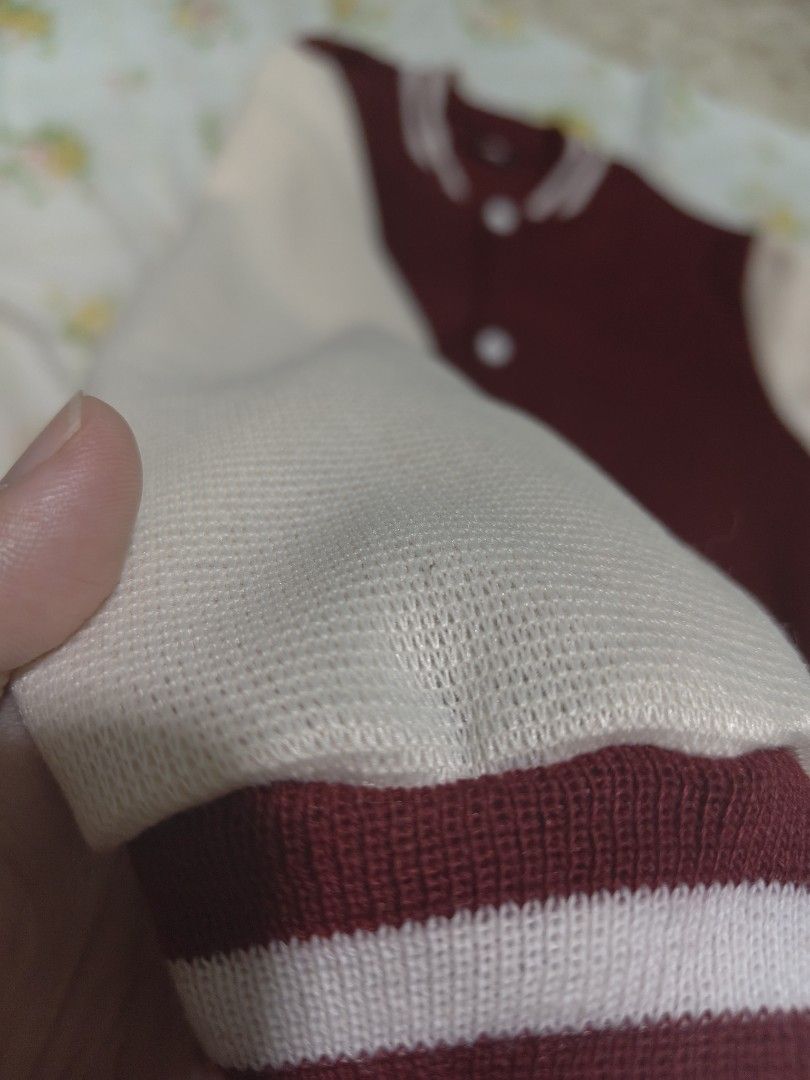 Thrifted Varsity Jacket (Category: Coats, Jackets and Outerwear) located in Cabanatuan. Submitted by _yleiii (Listing ID 1461515141, Image 2). Description: Thrifted varsity jacket (iba po tela nito) XL on tag Price: 100💸.