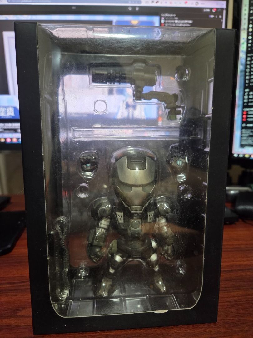 Tideway Iron Man War Machine (Default Black & White) (Category: Figurines & Statues) located in Lipa City. Submitted by vergaraac (Listing ID 1461477478, Image 1). Description: Condition: - Minor wear and tear on box from storage, unused/not displayed - Figures are visibly in good condition, buyer may ask for photos/videos of figures for further inspection.