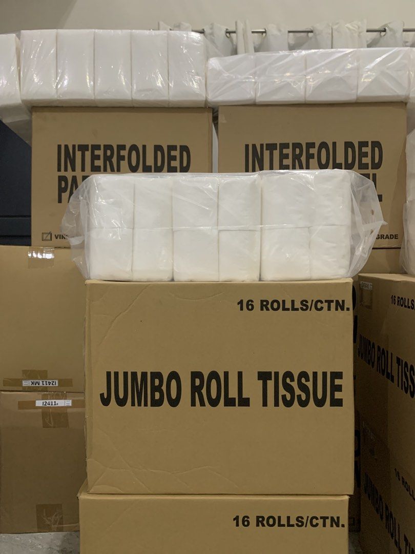 Tissue Supplies (Category: Sanitary Hygiene) located in Cabanatuan. Submitted by valinoventures (Listing ID 1461419327, Image 2). Description: Valino PrimeValue Consumer Goods Trading Regular Client Pricelist Interfolded Paper Towel – 150 Sheets (VP) • ₱800.00 / bundle • ₱830.00 / case Interfolded Paper Towel – 175 Sheets (VP) • ₱860.00 / bundle • ₱910.00 / case Jumbo Roll Tissue – 200 Meters (VP) • ₱80.00 / roll • 16 rolls per case Quarterfolded