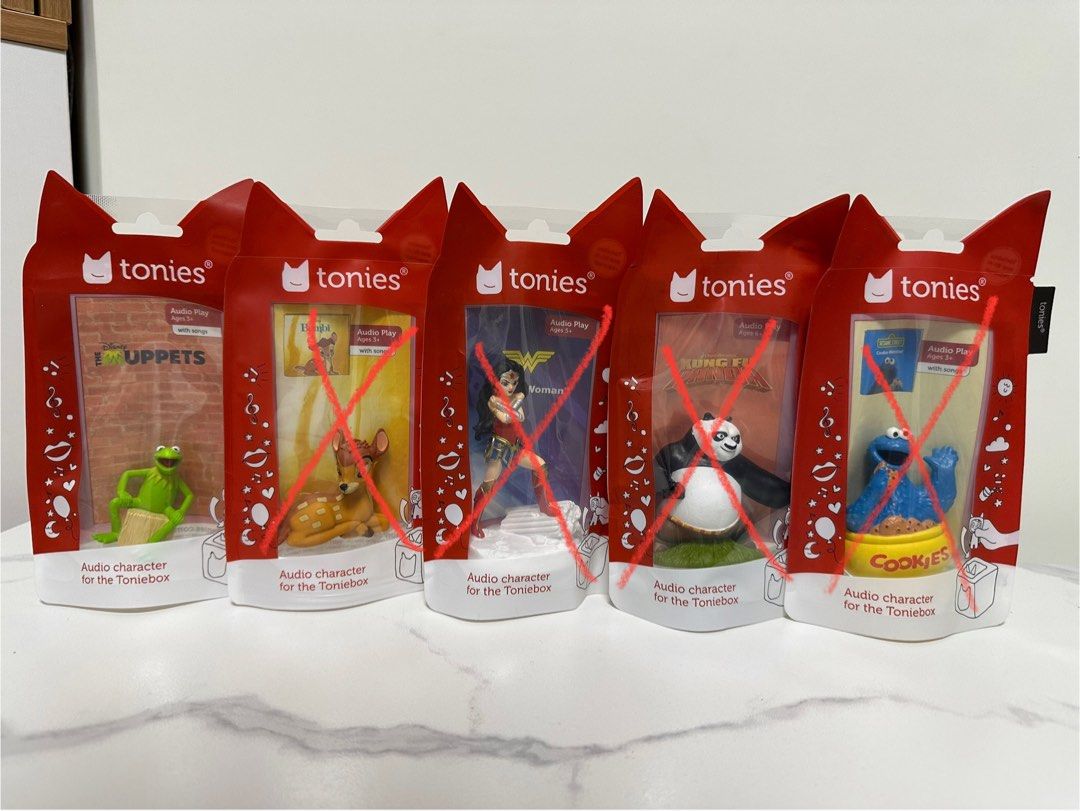 Tonies （分類：互動玩具）位於 Hong Kong。 由 lllkkkiii 提交（商品編號 1426070512，圖片 6）。簡介： 1 Tonies for $150 4 Tonies for $560 6 Tonies and above $130。