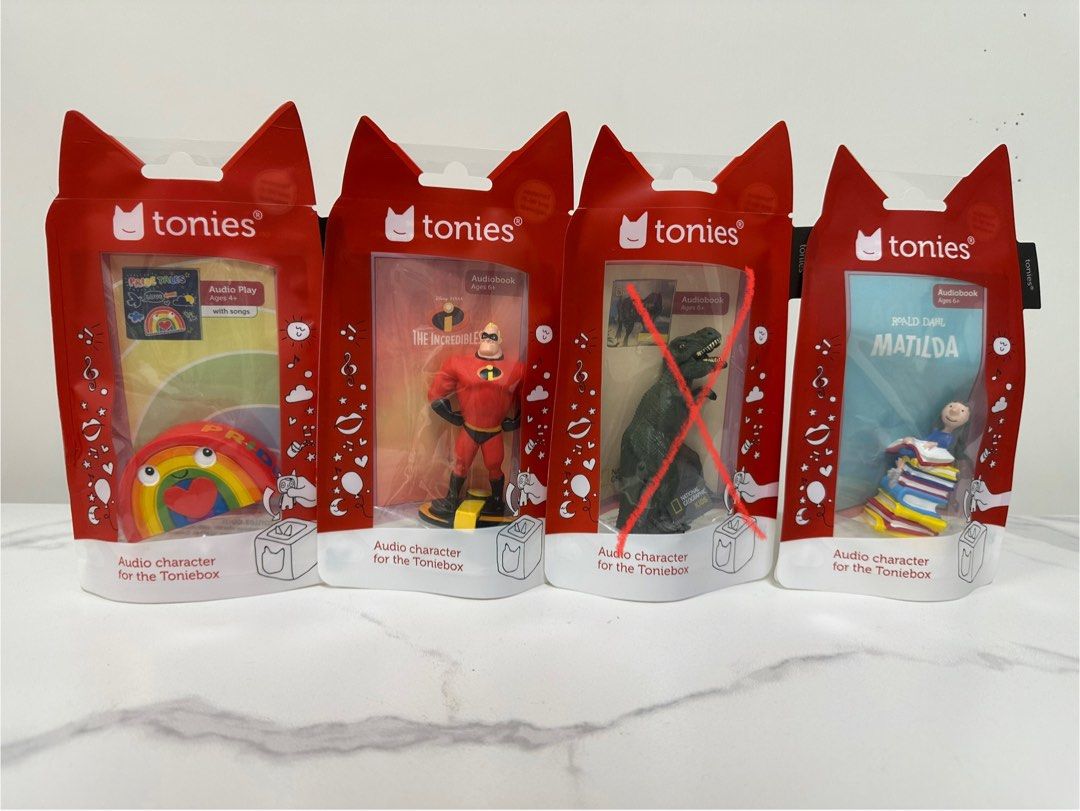 Tonies （分類：互動玩具）位於 Hong Kong。 由 lllkkkiii 提交（商品編號 1426070512，圖片 3）。簡介： 1 Tonies for $150 4 Tonies for $560 6 Tonies and above $130。