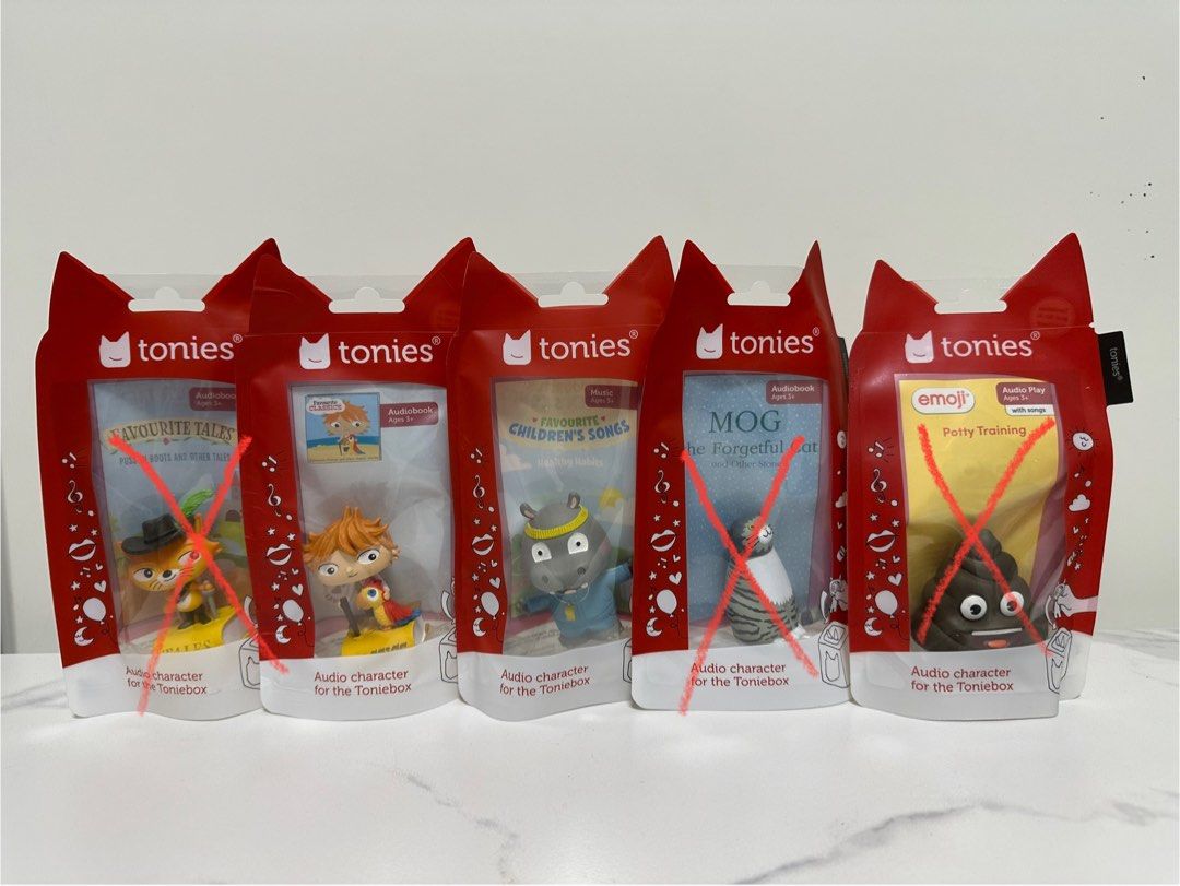 Tonies （分類：互動玩具）位於 Hong Kong。 由 lllkkkiii 提交（商品編號 1426070512，圖片 4）。簡介： 1 Tonies for $150 4 Tonies for $560 6 Tonies and above $130。