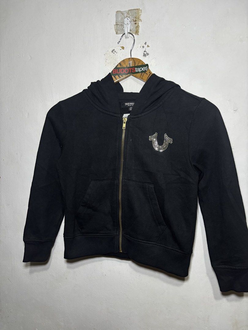 True Religion Beaded Zip Jacket (Category: Babies & Kids Fashion) located in Calamba. Submitted by sinauna. (Listing ID 1461522108, Image 2). Description: WTS: True Religion Beaded Zip Jacket Condition/Issues: needs wash (Note: Item’s not faded. Color may vary due to lighting) Dimension: 16.5x17.5 Size on tag: Medium Price: Mine - 549+SF Plus shipping fee! Free shipping if you purchase more than 3 items. Also, can give you a discount in my previo