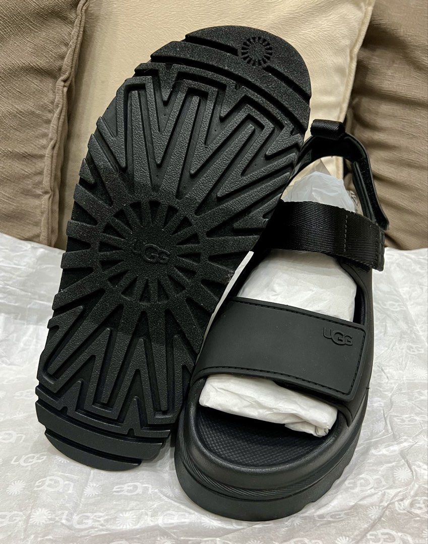UGG Golden Glow Sandals S8W Black (Category: Flats & Sandals) located in Tarlac. Submitted by deecm (Listing ID 1461377789, Image 3). Description: - Brand new UGG Golden Glow sandals - Color: Black - Size: S8W - Never worn - Reason for selling: Too big - No Box.