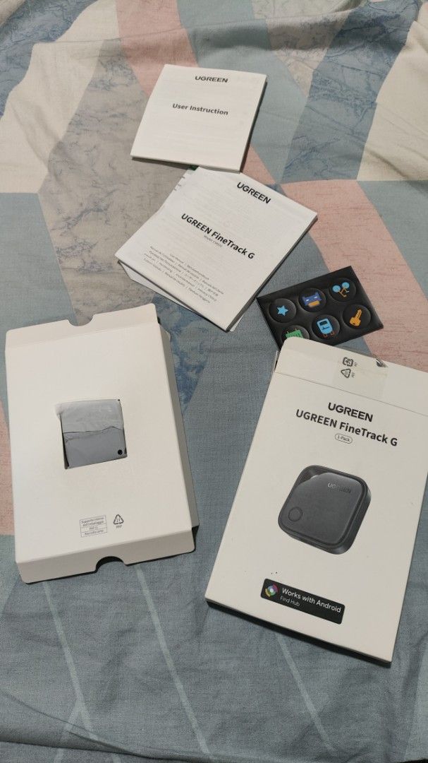 UGREEN FineTrack G Tracker 1-Pack CM916 (Category: Other Accessories) located in Muntinlupa City. Submitted by yansmnl (Listing ID 1461482085, Image 1). Description: - UGREEN FineTrack G tracker to help you find lost items. - Compatible with Android Find Hub. - Connects via Bluetooth. - User instructions and stickers included..