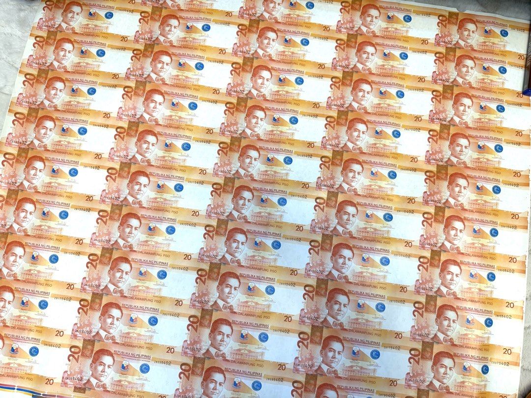 Uncut 20s bill (50) worth 1k (Category: Currency) located in Caloocan City. Submitted by swiftgem.2e0efc (Listing ID 1461462578, Image 1). Description: With frame - 15,000.