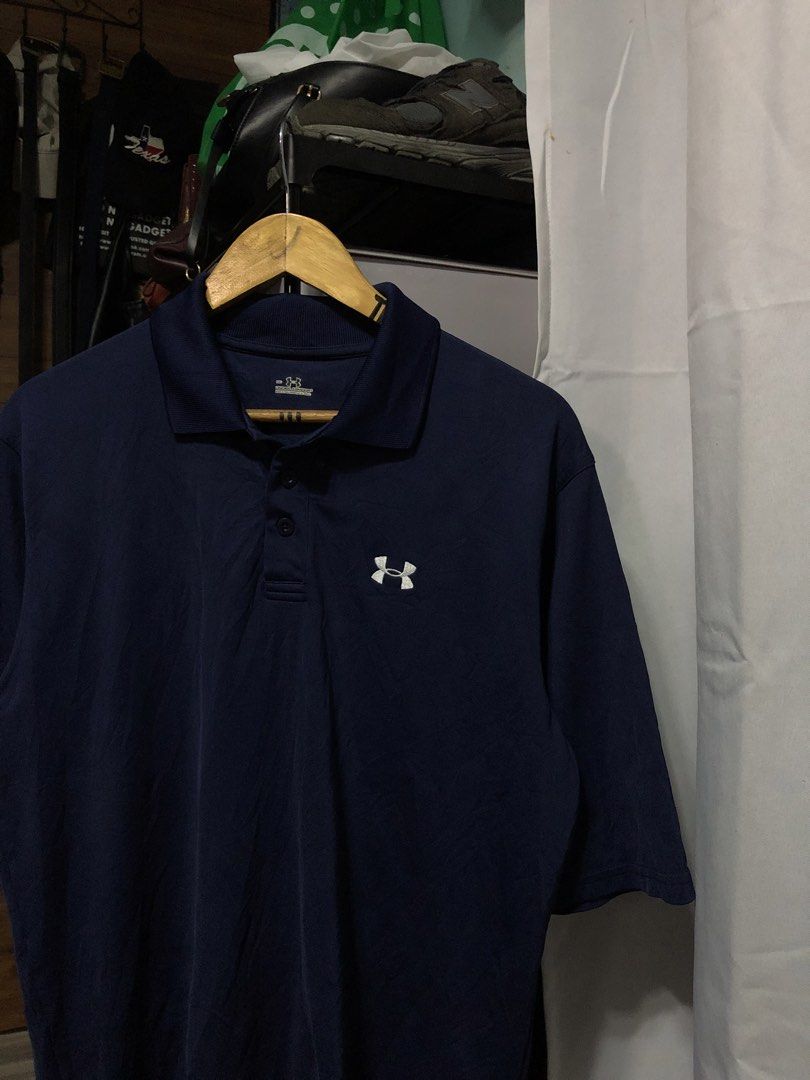 UNDER AMOUR GOLF POLO SHIRT (Category: Formal Shirts) located in Manila. Submitted by triptothrift7 (Listing ID 1461497324, Image 3). Description: pm me for fast transaction! UNDER AMOUR GOLF POLO SHIRT for only 799 size medium to large width 21.5 x 29/30 length no issue very good condition color rate 9/10 mode of payment gcash or bank transfer location Biñan laguna.