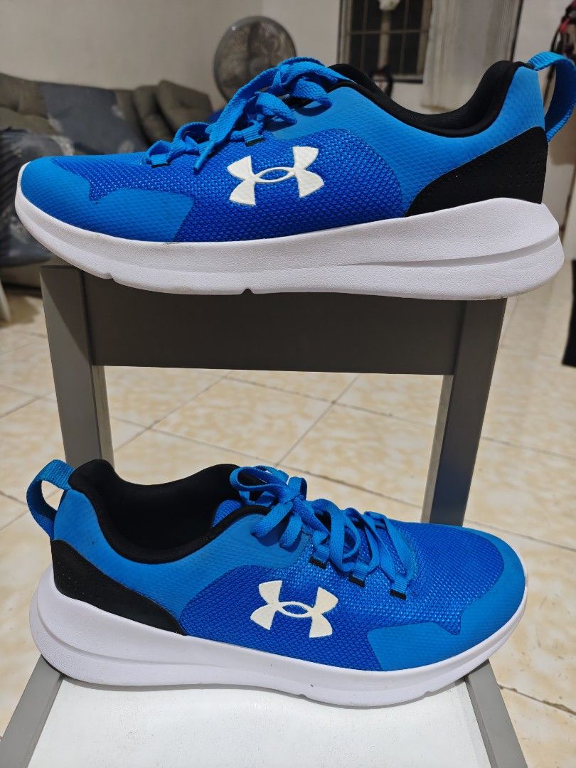 Under Armour Blue Running Shoes (Category: Casual Shoes) located in Bacoor. Submitted by louie069 (Listing ID 1461498853, Image 1). Description: For Sale Under Armour Running Shoes Size 12 US Used less than 5x Great Condition 8.5-9/10 No sole sep Slightly drag heel ❌ No Box PM for other details - Blue Under Armour running shoes - Breathable mesh upper - White sole - Lace-up closure - Perfect for workouts or casual wear - Comfortable and stylish.
