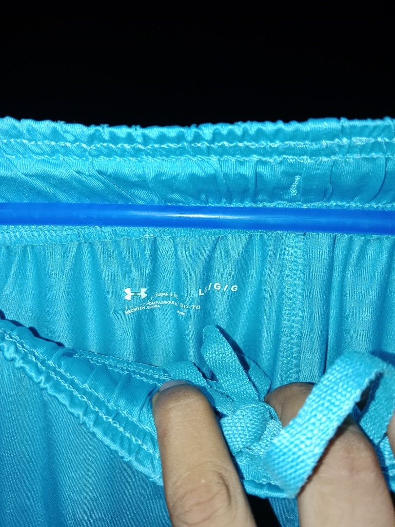 under armour teal blue jersey (Category: Shorts) located in Manila. Submitted by mickmickthriftedshop (Listing ID 1461450664, Image 3). Description: 28 to 34 haba 21.