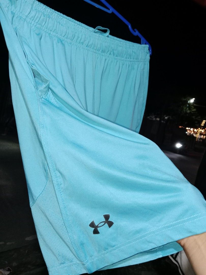 under armour teal blue jersey (Category: Shorts) located in Manila. Submitted by mickmickthriftedshop (Listing ID 1461450664, Image 2). Description: 28 to 34 haba 21.