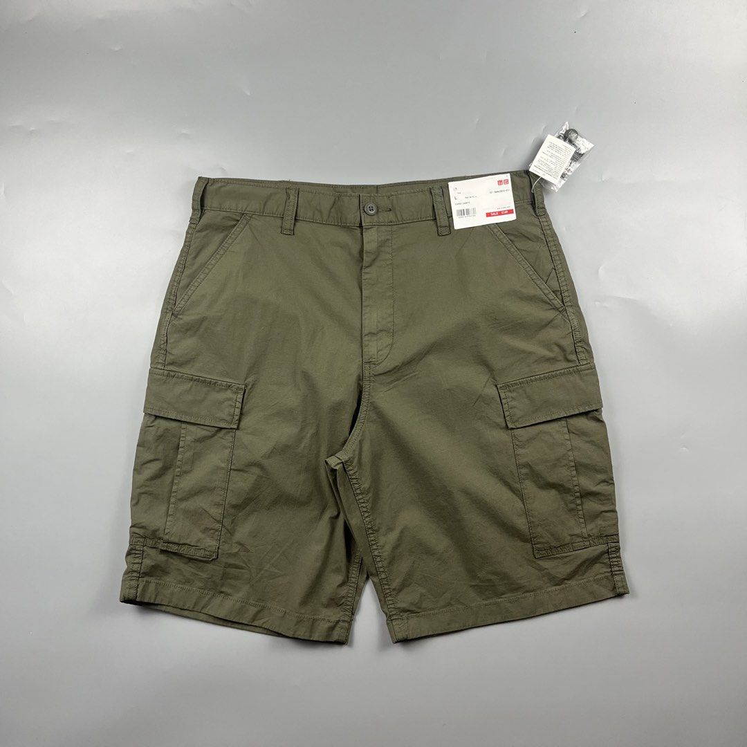 Uniqlo Cargo Shorts (Category: Activewear) located in Los Banos. Submitted by 4030.archives. (Listing ID 1461491381, Image 1). Description: Uniqlo Cargo Shorts 1000 Pesos Fits 32-34 waistline Length : 21.5 inches Hem : 12 inches Brandnew .
