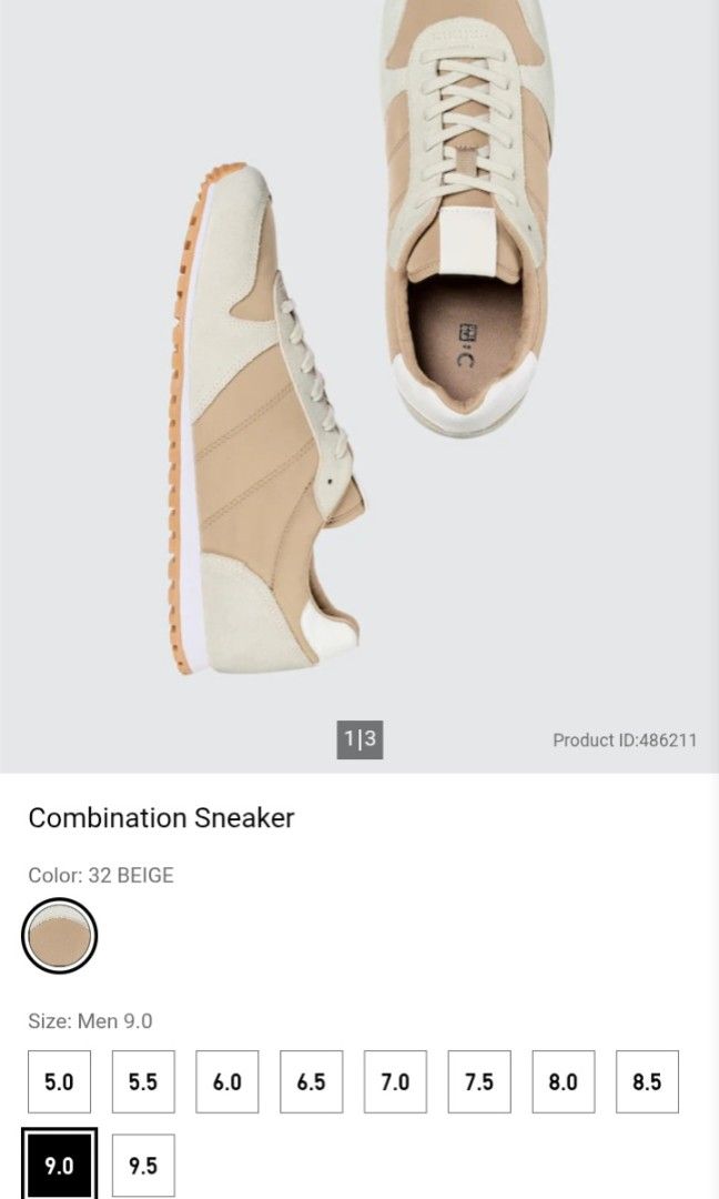 Uniqlo Combination Sneakers (Category: Sneakers) located in Makati City. Submitted by culori1.8 (Listing ID 1461466475, Image 1). Description: brand new rfs nagbago isip US 9 M.