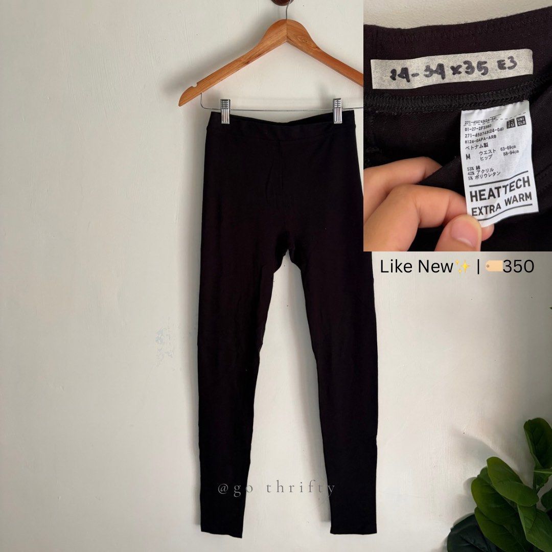 Uniqlo Heattech Extra Warm Leggings (Medium) (Category: Other Bottoms) located in Quezon City. Submitted by gothrifty28 (Listing ID 1461259176, Image 2). Description: Uniqlo Heattech Leggings 𝐒𝐢𝐳𝐞: Medium 𝐂𝐨𝐧𝐝𝐢𝐭𝐢𝐨𝐧: Like New ✨Gray (Available) 🏷️350 each 📌NOTE •All items are washed, steamed and ready to wear🫧 •These are preloved, thrifted, and brand new clothes so please manage your expectations. •Product color may vary due to came