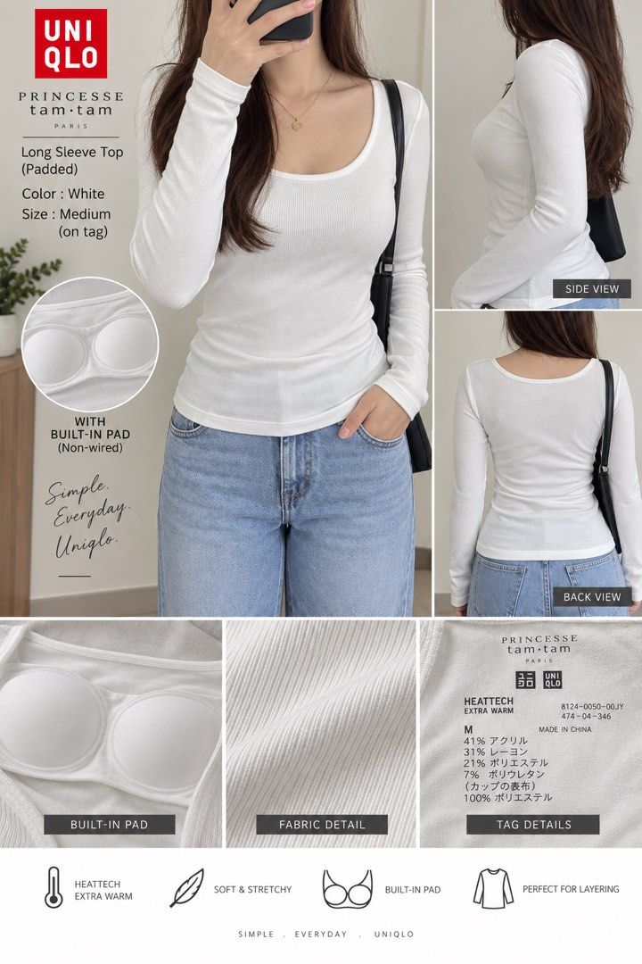 Uniqlo Padded (Category: Longsleeves) located in Quezon City. Submitted by uniqloph.trifted (Listing ID 1461494971, Image 1). Description: 3 pcs AS PACK super like new.