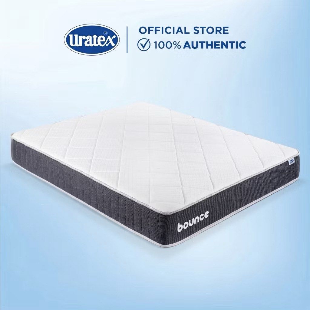 Uratex Bounce Mattress Single 36x75 (Category: Bed Frames & Mattresses) located in Pasay City. Submitted by cheruumi (Listing ID 1461469693, Image 2). Description: - Single 8x36x75 - used for less than a year with mattress protector from day 1 - has warranty for 5 years - comes with mattress protector, sheets, and palete board 2pcs 40x40 - rfs: upgrading to queen size - sf only via lalamove suv or larger vehicle, shouldered by buyer - negotiable,