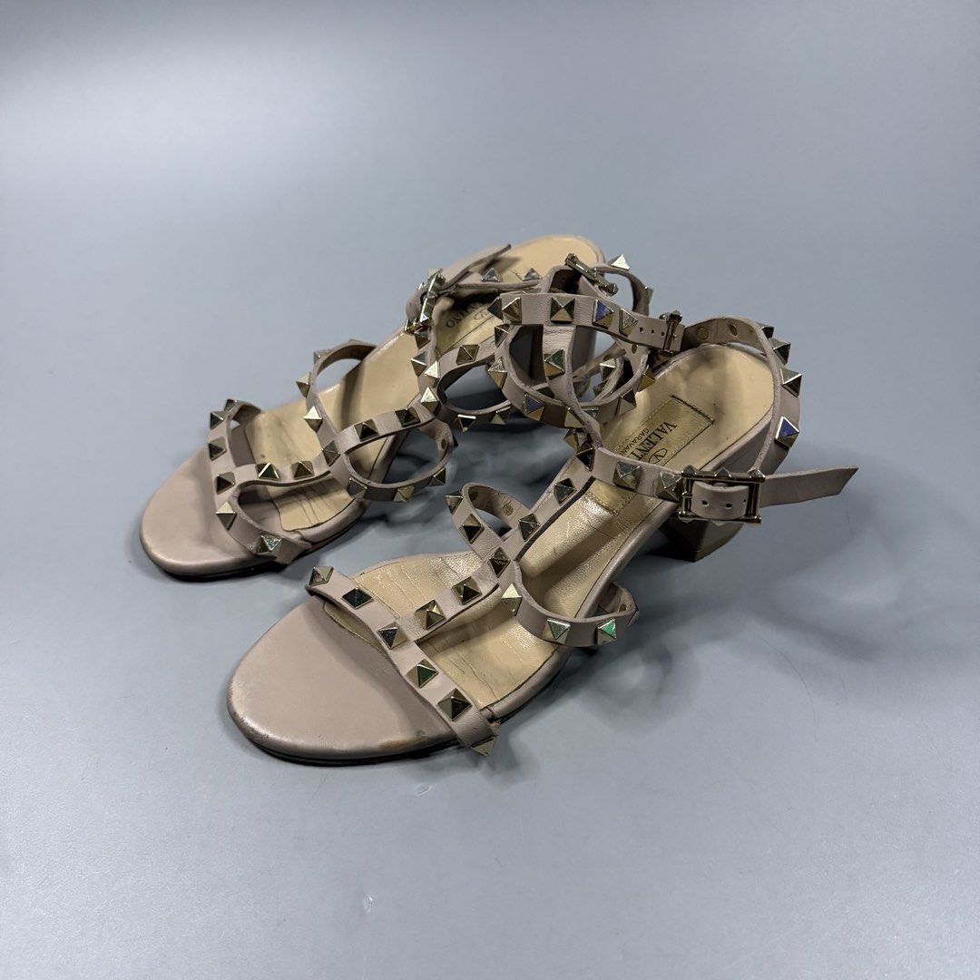 Valentino Garavani - Rockstud Ankle Strap Sandals (Category: Flats & Sandals) located in Paranaque City. Submitted by millennial_goodz (Listing ID 1461476054, Image 3). Description: WTS Valentino Garavani - Rockstud Ankle Strap Sandals Size 35 Very good condition - Signs of usage Authentic P2,499 only DM.